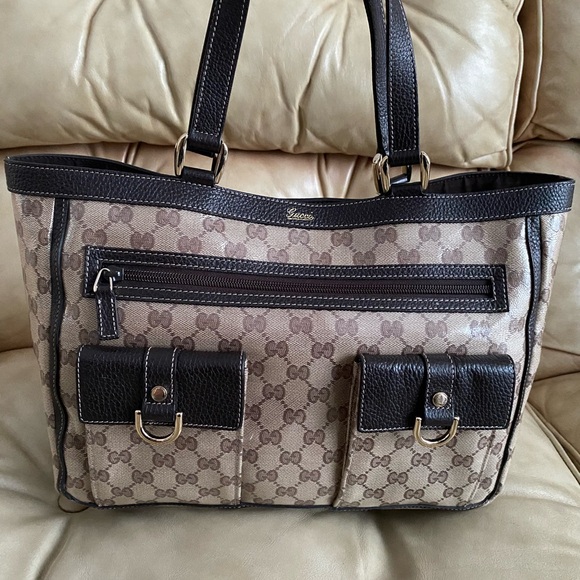 LKNW Gucci GG Tote/Shoulder Bag Crystal Pocket - Picture 1 of 15
